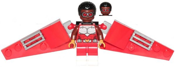 Falcon - Red, Brick - Built Wings