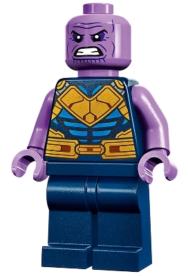 Thanos - Dark Blue Legs Plain, Medium Lavender Arms, No Helmet (76242)