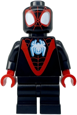 Spider-Man (Miles Morales) - Black Medium Legs, White Spider Logo