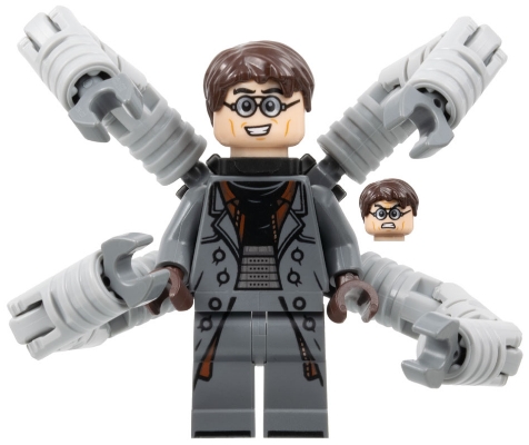 Dr. Octopus &#40;Otto Octavius&#41; / Doc Ock - Dark Bluish Gray Outfit, Mechanical Arms