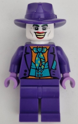 The Joker - Dark Turquoise Bow Tie, Plain Legs, Fedora