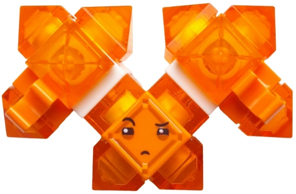Kryptomite - Orange, Large Crystals, Hands