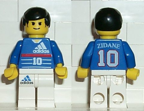 Soccer Player - Adidas Number 10 with ZIDANE on Back