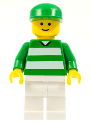 Soccer Fan Green & White Team, Green Cap