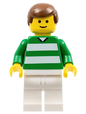 Soccer Player - Green and White Team with Number 10 on Back