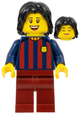Soccer Fan - FC Barcelona, Female, Dark Red Legs
