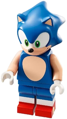 Sonic the Hedgehog - Light Nougat Face and Arms, Grin to Left
