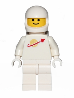 Classic Space - White with Air Tanks and Motorcycle &#40;Standard&#41; Helmet, Logo High on Torso &#40;Second Reissue&#41;