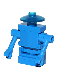 Classic Space Droid - Hinge Base, Blue with Trans-Blue Dish