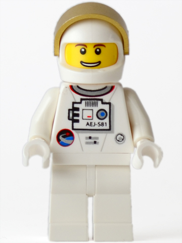 Shuttle Astronaut - Male, Thin Grin with Teeth