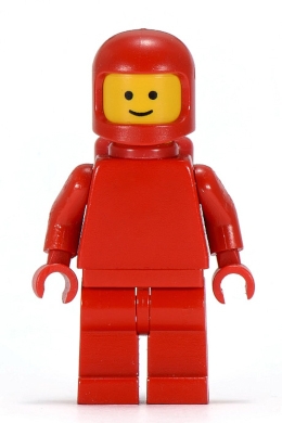 Classic Space - Red with Air Tanks, Torso Plain