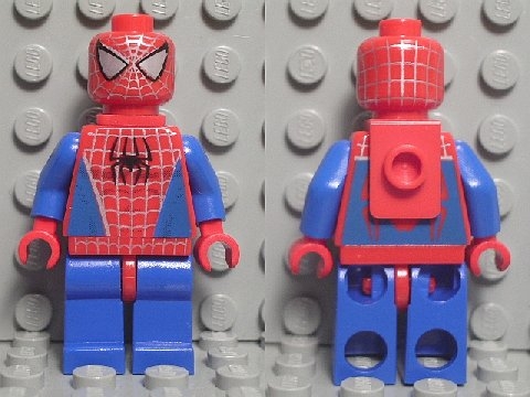 Spider-Man 1 - Blue Arms and Legs, Silver Webbing, Neck Bracket
