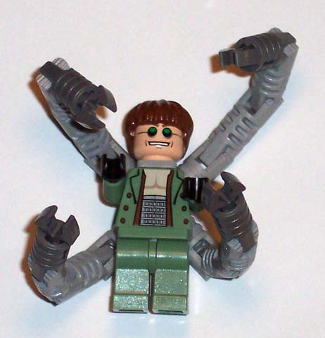 Dr. Octopus &#40;Otto Octavius&#41; / Doc Ock, Sand Green Jacket, Sand Green Legs, Thin Toothy Smile - With Arms