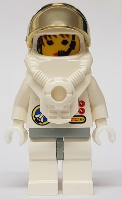 Space Port - Astronaut 2 Red Buttons, White Legs with Light Gray Hips, Female