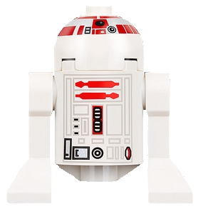 Astromech Droid, R5-D4, Long Stripes, 30361c Body