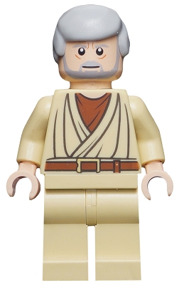 Obi-Wan Kenobi - Old, Light Nougat, White Pupils
