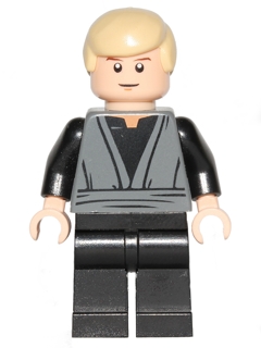 Luke Skywalker &#40;Dark Bluish Gray Jedi Robe&#41;