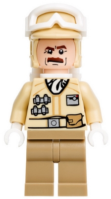 Rebel Trooper in Hoth Uniform, Tan Hat, Moustache