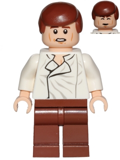 Han Solo, Reddish Brown Legs without Holster Pattern, Dual Sided Head, Cheek Lines