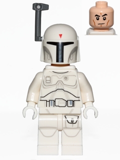 Boba Fett, White Armor, Printed Head