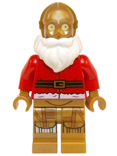 C-3PO, Santa Jacket and White Beard