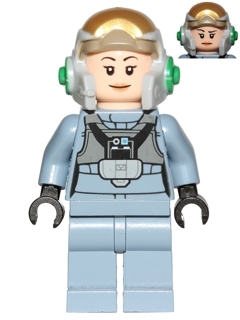 Rebel Pilot A-wing &#40;Open Helmet, Sand Blue Jumpsuit, Female&#41;
