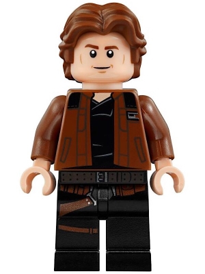 Han Solo, Black Legs with Holster Pattern, Brown Jacket with Black Shoulders