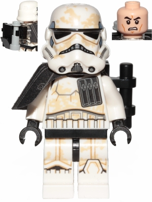 Sandtrooper &#40;Enlisted&#41; - Black Pauldron, Ammo Pouch, Dirt Stains, Survival Backpack