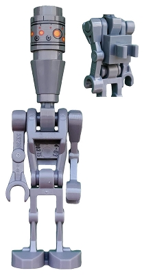 Assassin Droid (IG-88) - Dark Bluish Gray, Printed Head, 1 x 1 Clip