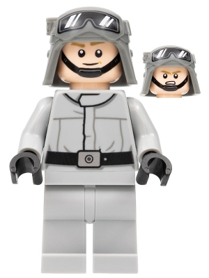 Imperial AT-ST Driver &#40;Helmet with Molded Goggles, Light Bluish Gray Jumpsuit, Plain Legs&#41;