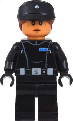 Imperial Navy Officer - Black Cap with Reddish Brown Hair