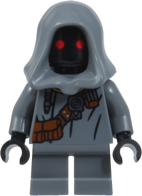 Jawa - Dark Bluish Gray Offworld Outfit, Strap with Pouches, Necklace and Pendants (Elder)