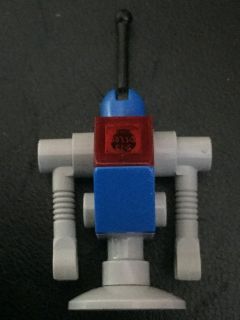 Classic Space Droid -  Light Bluish Gray and Blue with Trans-Red Eye &#40;Benny's Droid&#41;