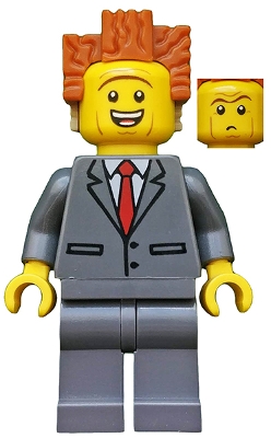 President Business - Smiling, Raised Eyebrows
