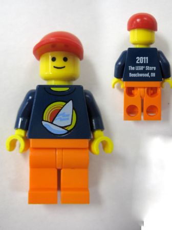 LEGO Brand Store Male, Surfboard on Ocean - Beachwood