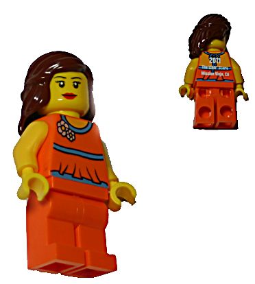 LEGO Brand Store Female, Orange Halter Top - Mission Viejo
