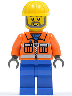 LEGO Brand Store Male, Construction Worker &#40;no back printing&#41; {Stratford}