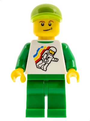 LEGO Brand Store Male, Classic Space Minifigure Floating - Victor