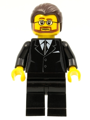 LEGO Brand Store Male, Black Suit - Victor