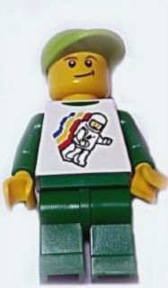 LEGO Brand Store Male, Classic Space Minifigure Floating - Peabody