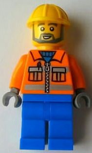LEGO Brand Store Male, Construction Worker - Peabody