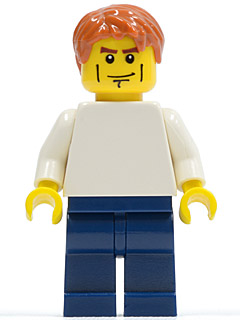 LEGO Brand Store Male, Plain White Torso, Cheek Lines &#40;no back printing&#41; {Manchester}