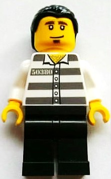 LEGO Brand Store Male, Jail Prisoner Shirt with Prison Stripes - Toronto Yorkdale