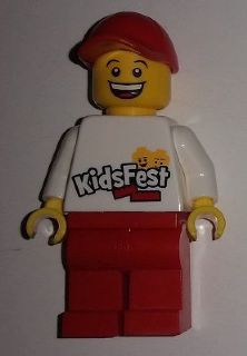 LEGO Brand Store Male, KidsFest Torso, Red Hat and Legs &#40;no back printing&#41; - LEGO Store at KidsFest