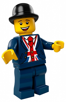 LEGO Brand Store Male, Bowler Hat, Lester - Leicester Square London UK
