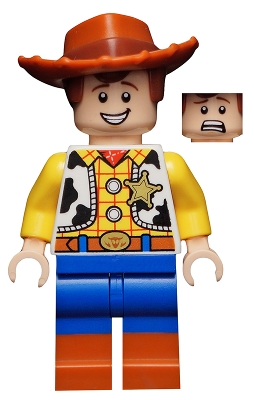 Woody - Normal Legs, Minifigure Head, Smile with Teeth / Scared