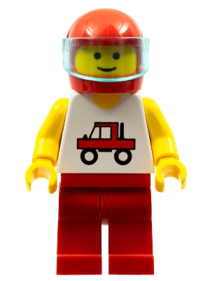 Trucker - Red Legs, Red Helmet, Trans-Light Blue Visor