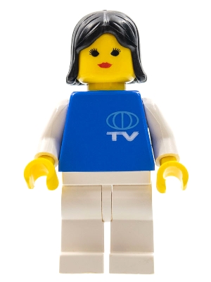TV Logo Small Pattern, White Legs, Black Female Hair