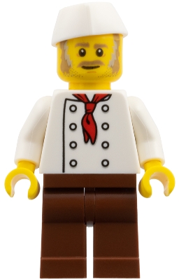 Chef - White Torso, Reddish Brown Legs