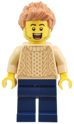 Tan Torso, Dark Blue Legs, Medium Nougat Hair